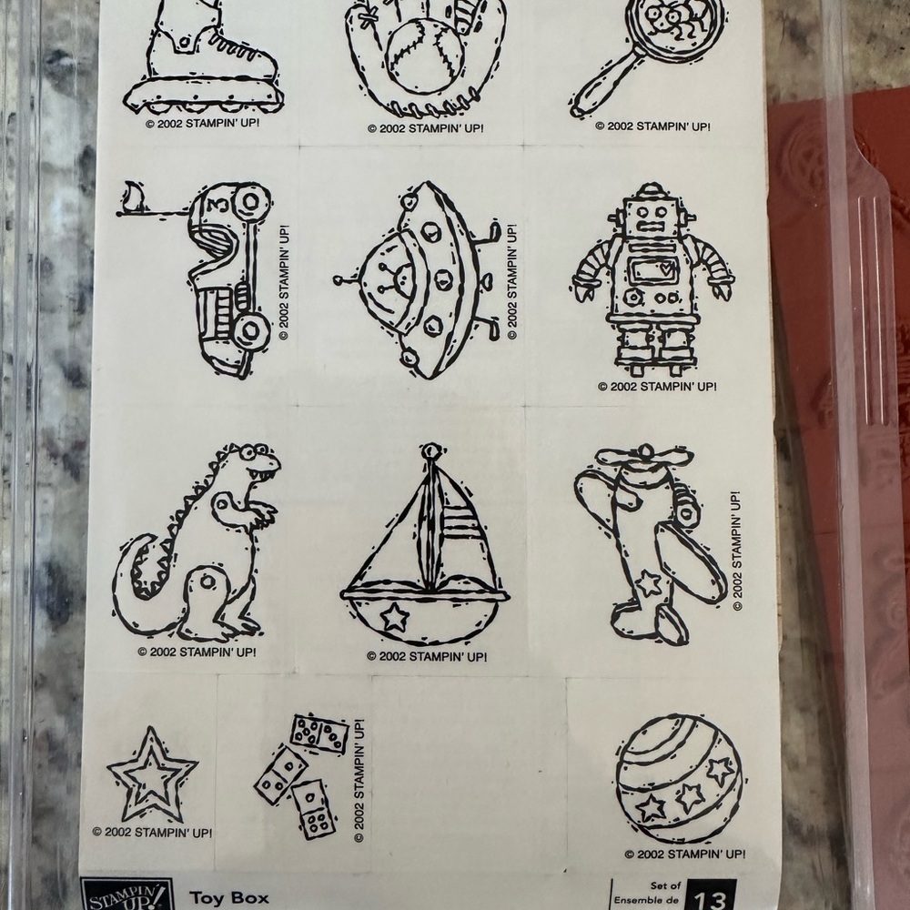 Stampin' Up! Kids ‘Toy Box’ Stamps - Black